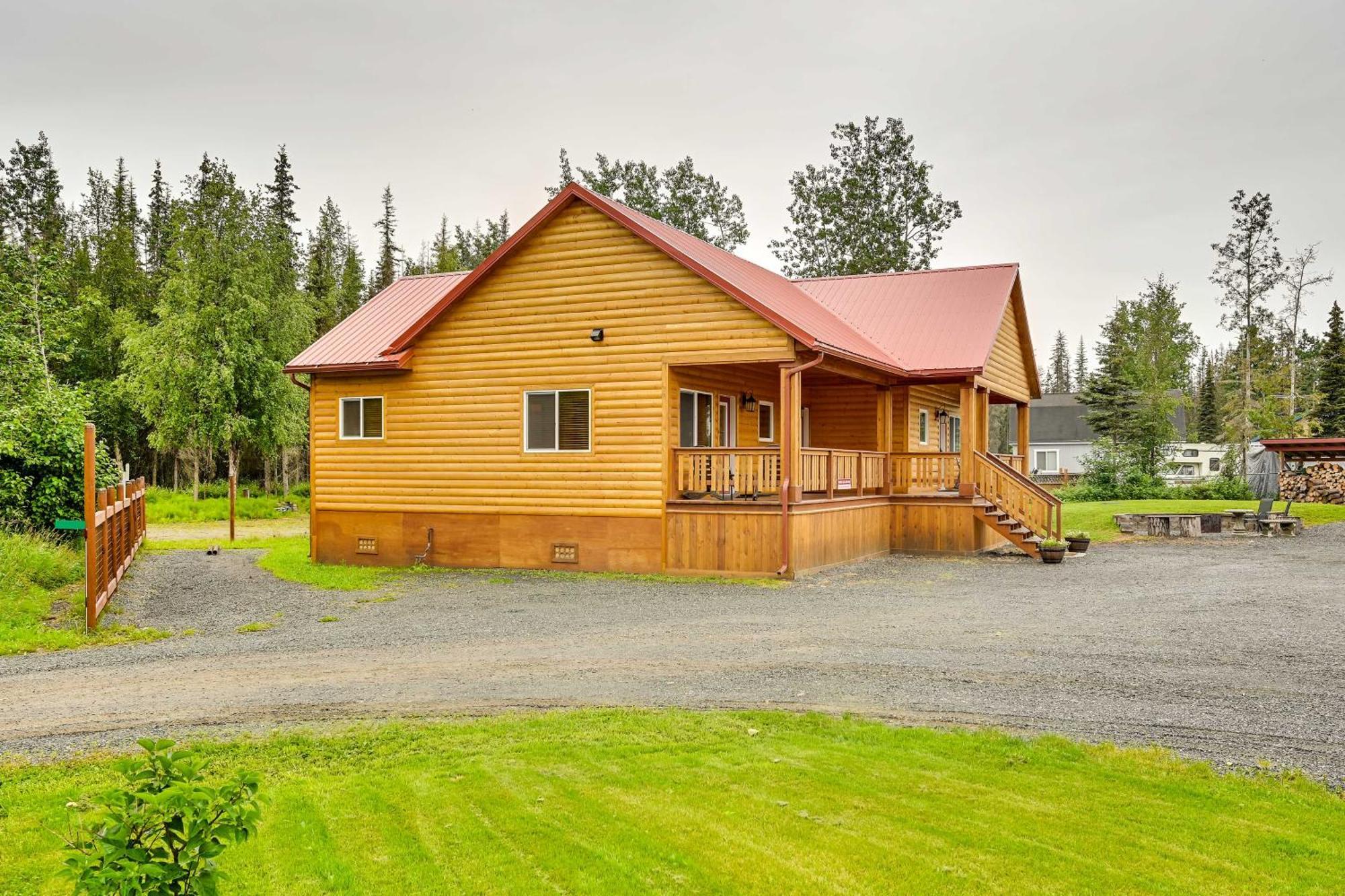 Fishermans Cabin In Soldotna Near Kenai River! Buitenkant foto